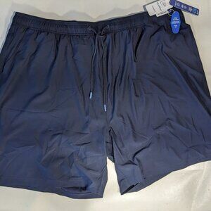 NEW- 4XT Tall Roundtree & Yorke Swim Lined Trunks Quick Dry Polyester 8"I Navy